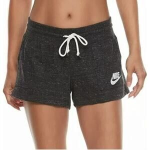 NIKE L, Classic Vintage Womens Drawstring Gym Shorts, Grey